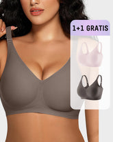 1+1 GRATIS – Nahtloser Bügelloser Komfort-BH mit Gel-Streifen