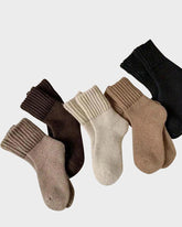 Kuschelige Rippstrick-Socken mit Fleecefutter