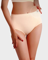 Nahtlose High-Waist Baumwollslips – Figurformend & Lifting (4er-Pack)