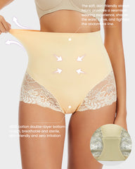 Transparente High-Waist-Spitzen-Slips – Formend & Verführerisch (2er-Pack)