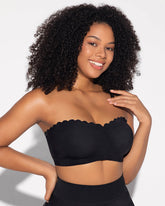 Trägerloser Leopard-BH mit Frontverschluss