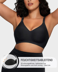 Nahtloser Komfort-BH ohne Bügel mit Gelee-Streifen