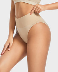 Nahtlose High-Waist-Slips mit Bauchkontrolle (3er-Pack)