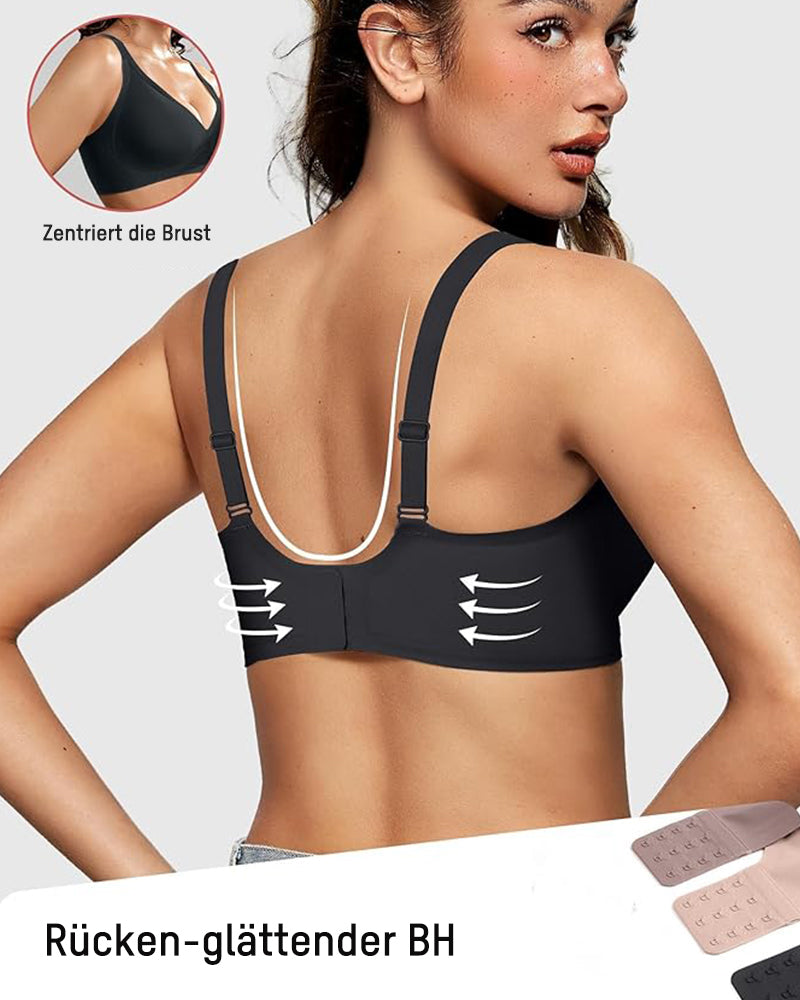 Nahtloser Push-up BH mit Tief-V & Gelee-Streifen – Bügellos & Komfortabel