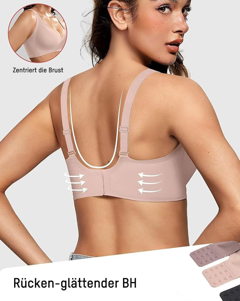 Nahtloser Push-up BH mit Tief-V & Gelee-Streifen – Bügellos & Komfortabel