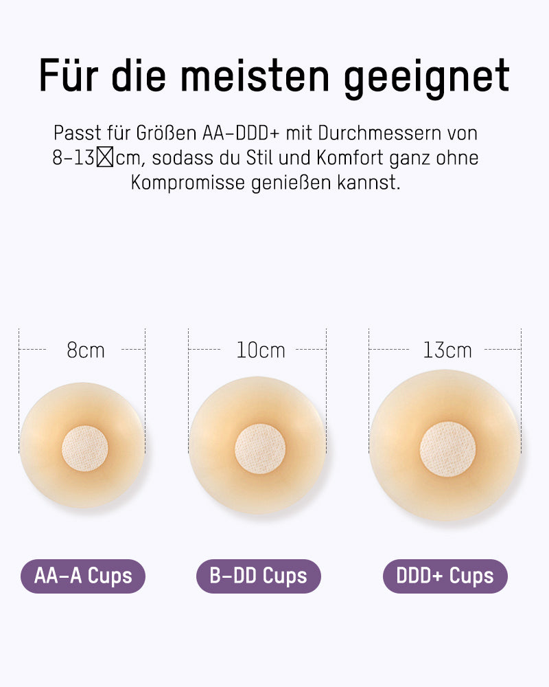 Nahtlose, kleberfreie Nipple-Cover (2 Paar)