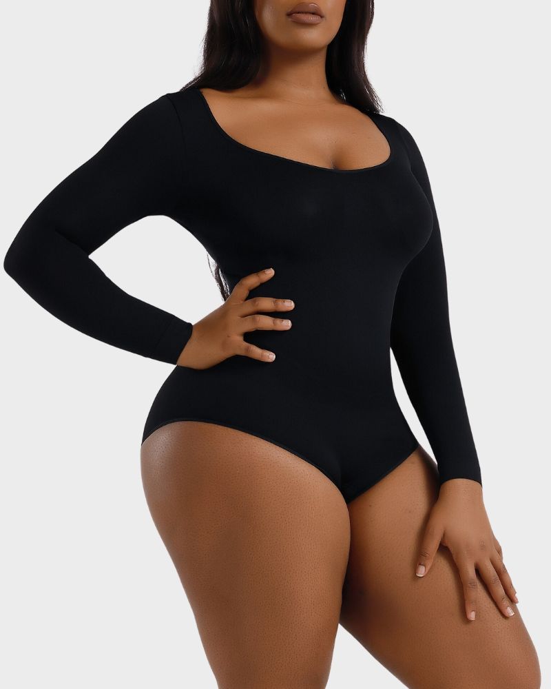 1+1 gratis Shaping-Body mit langen Ärmeln