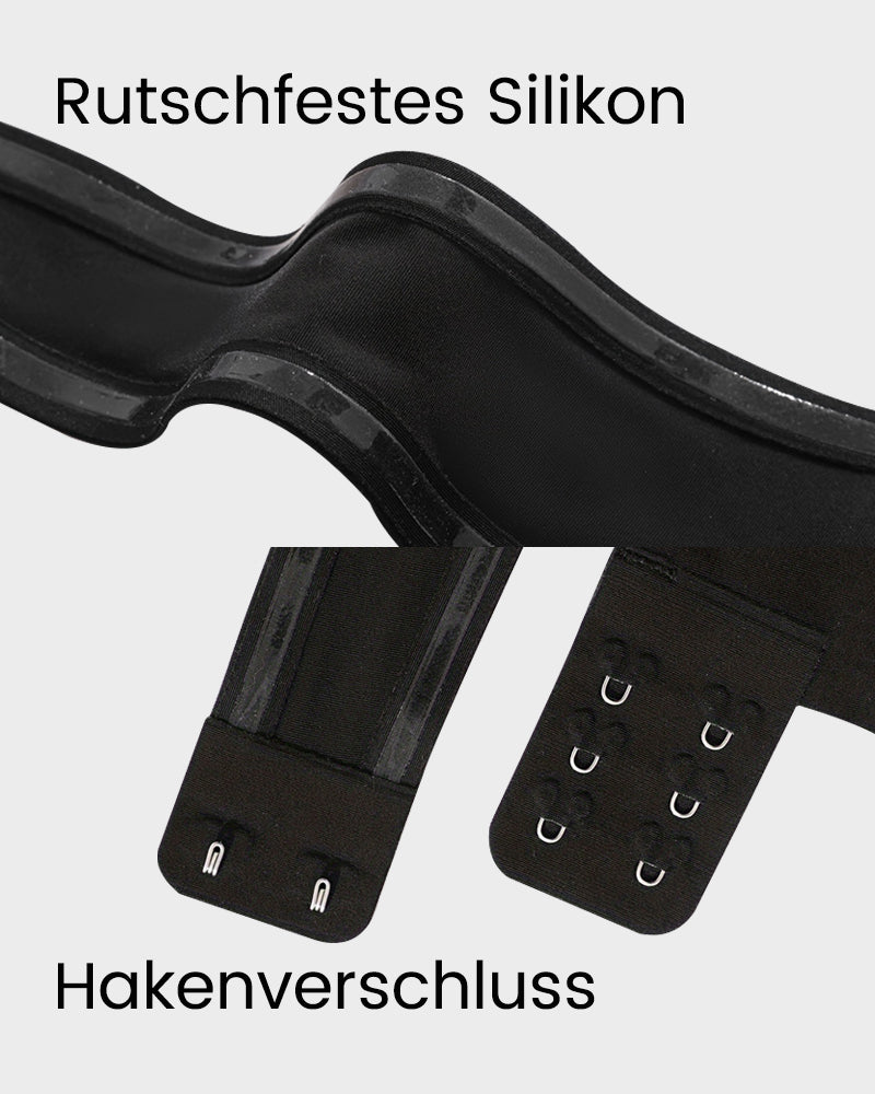 Rutschfester Bandeau-BH mit seitlichem Crossover-Haken