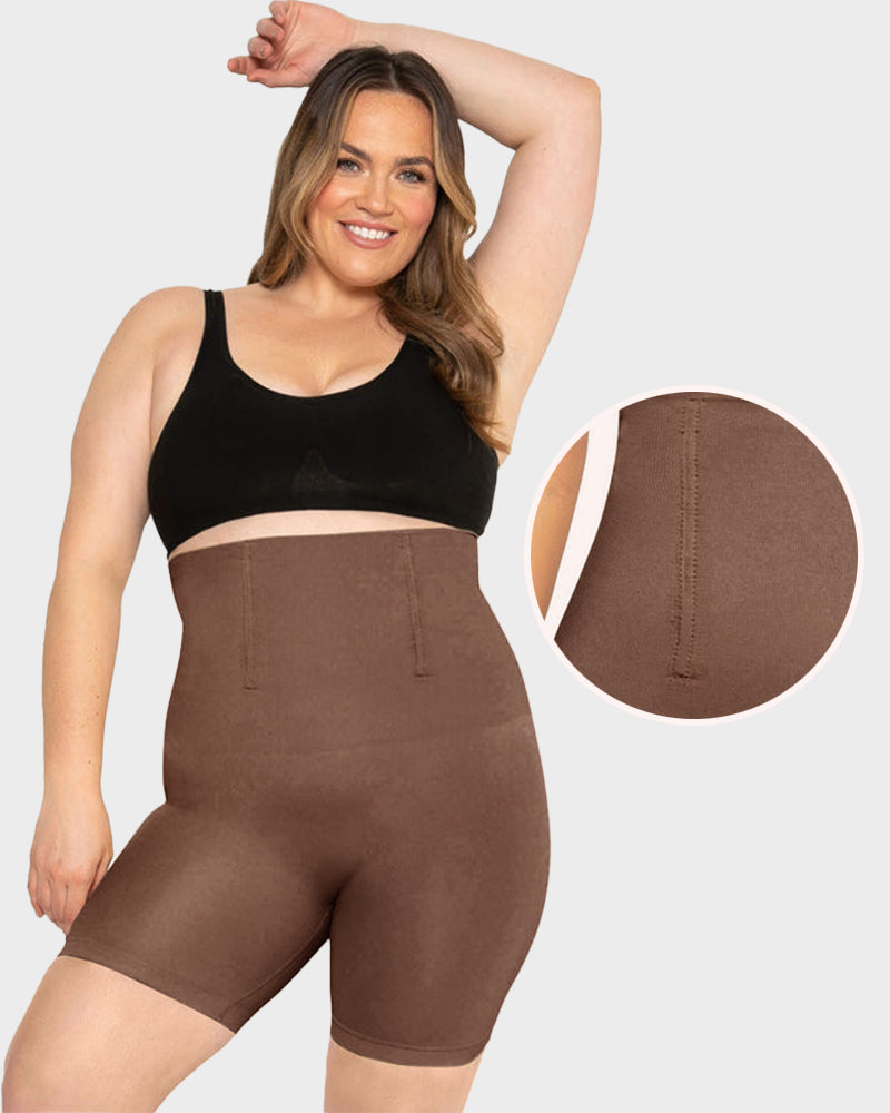 Bequeme High-Waist Shaping-Shorts mit Stützstäbchen