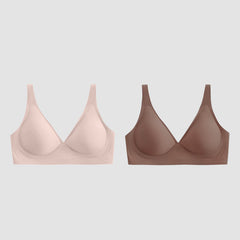 1+1 GRATIS – Nahtloser Push-up BH mit Tief-V & Gel-Streifen, bügellos & bequem