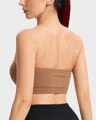Rutschfester nahtloser trägerloser Bandeau-BH
