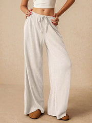 Bequeme Jogginghose mit hoher Taille und weitem Bein, vielseitige Sporthose für entspannte Passform