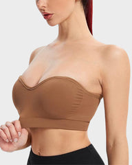 Rutschfester nahtloser trägerloser Bandeau-BH