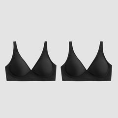 1+1 GRATIS – Nahtloser Push-up BH mit Tief-V & Gel-Streifen, bügellos & bequem