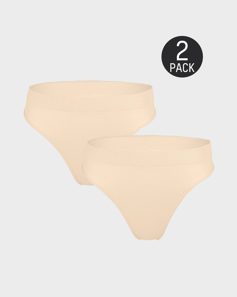 Nahtloser Komfort-String – 2er-Pack