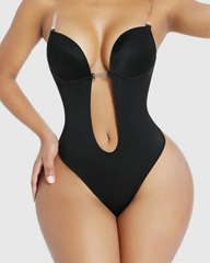 Trägerloser Stringbody mit U-Ausschnitt