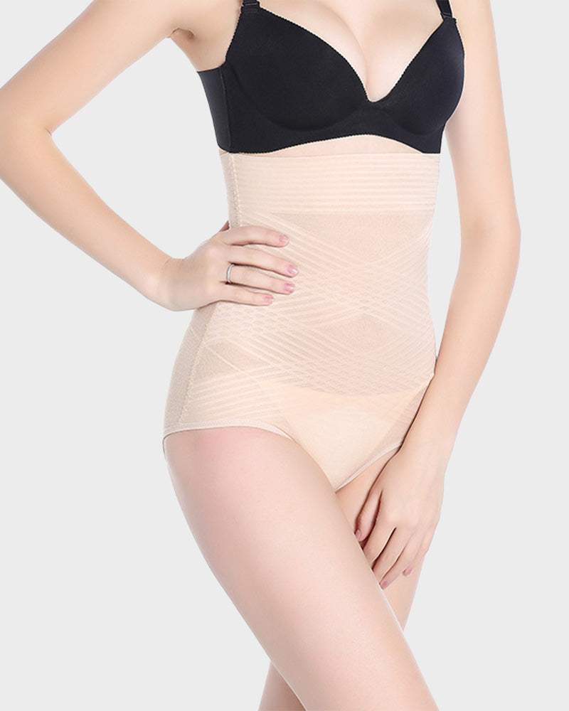 High-Waist Shaping-Body für Damen mit schlankem Kreuz-Design und Po-Lifting