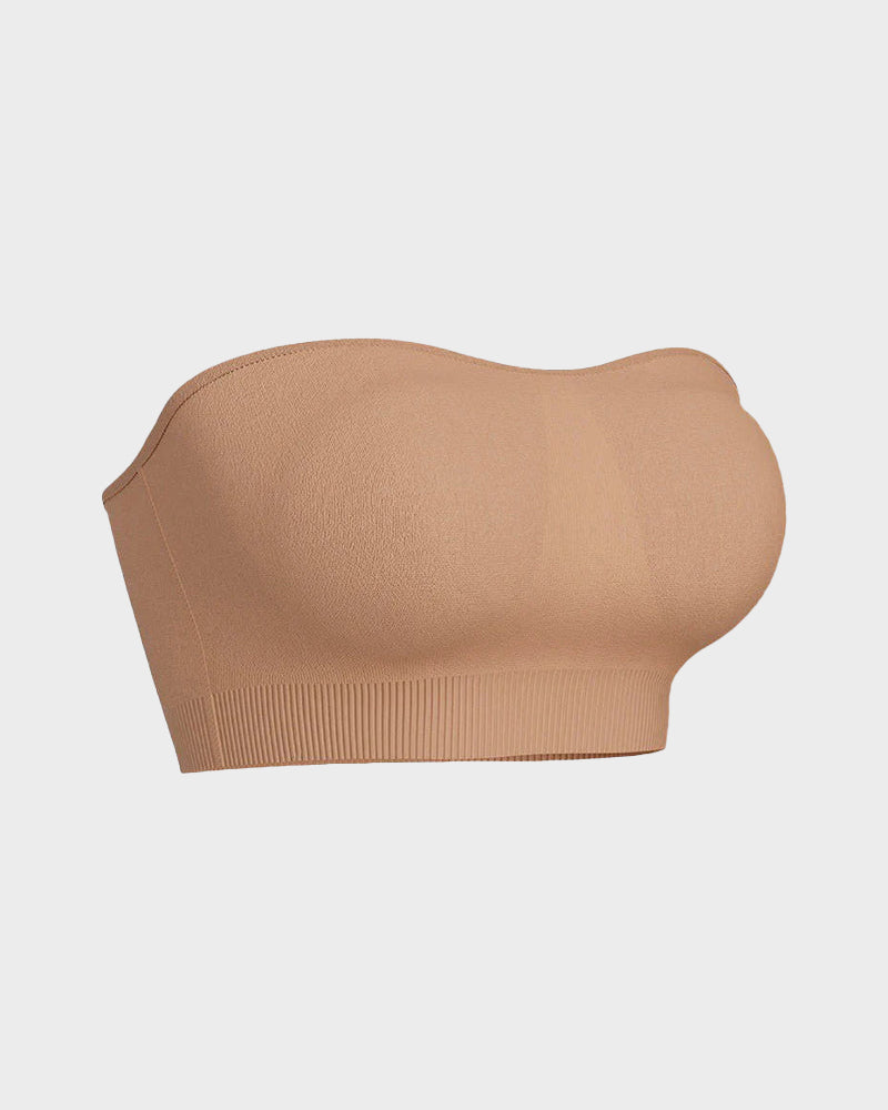 Rutschfester nahtloser trägerloser Bandeau-BH