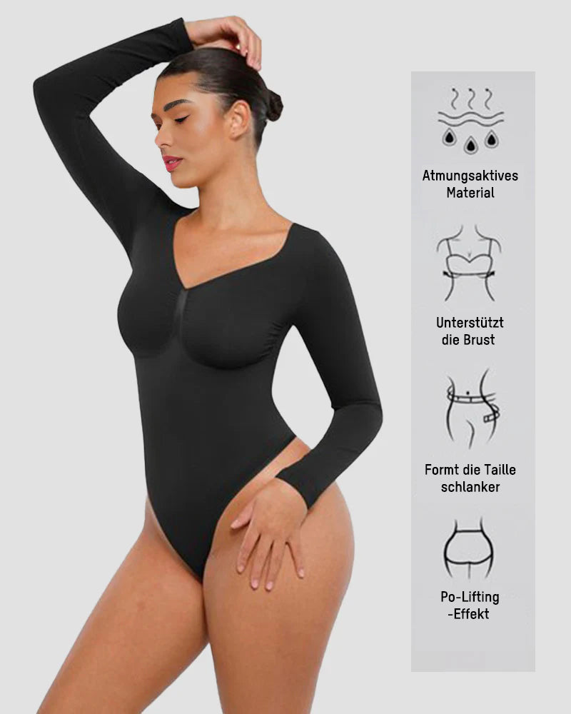 1+1 gratis Shaping-Body mit langen Ärmeln