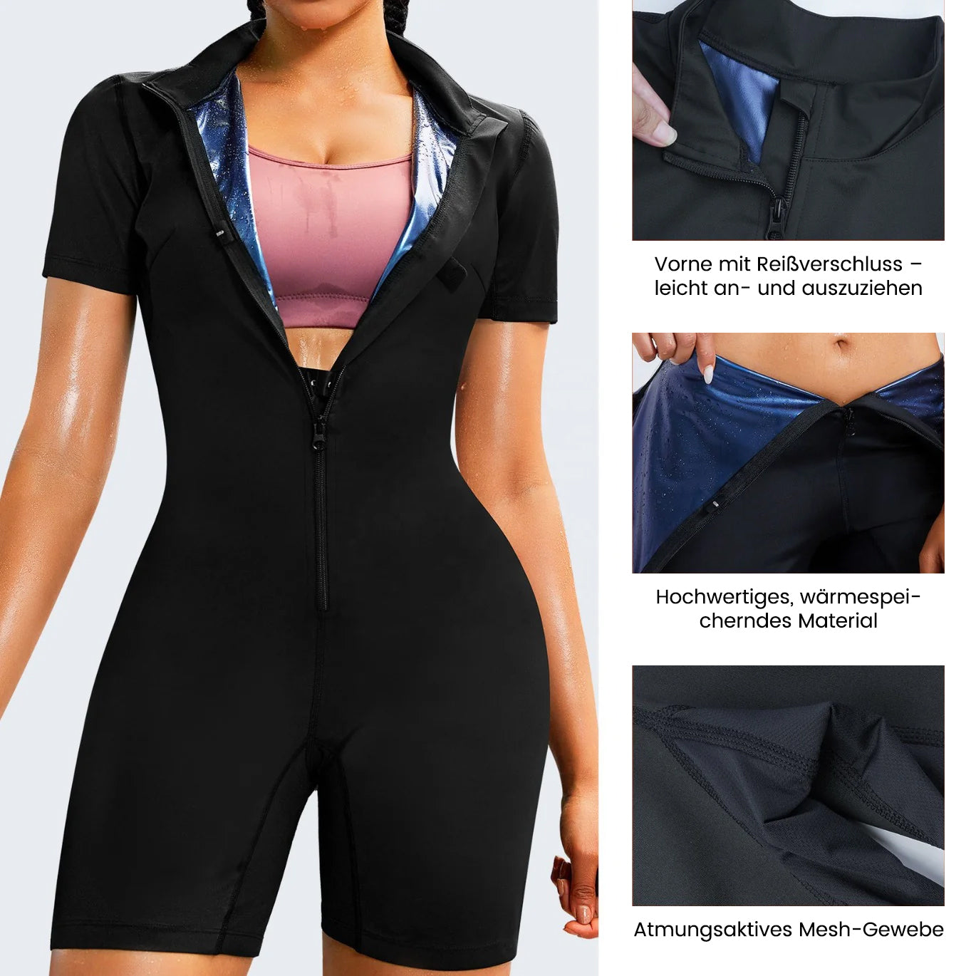 Sauna-Shapewear Ganzkörperanzug für Damen