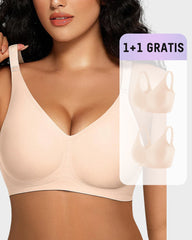 1+1 GRATIS – Nahtloser Bügelloser Komfort-BH mit Gel-Streifen