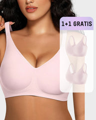 1+1 GRATIS – Nahtloser Bügelloser Komfort-BH mit Gel-Streifen