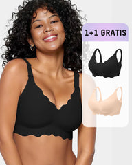 1+1 GRATIS – Bügelloser Vollschalen-BH mit Wellenkante & Gel-Streifen