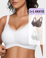 1+1 GRATIS – Bequemer Bügelloser Mesh-BH für Damen