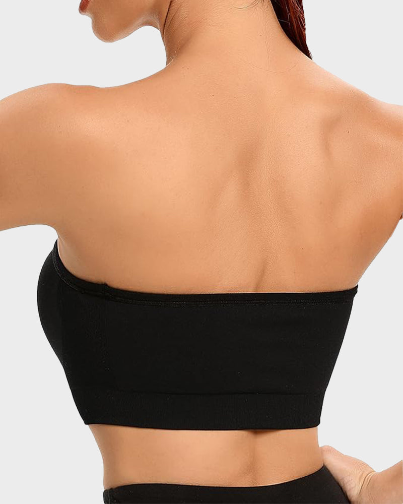 Rutschfester nahtloser trägerloser Bandeau-BH