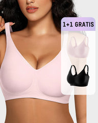 1+1 GRATIS – Nahtloser Bügelloser Komfort-BH mit Gel-Streifen