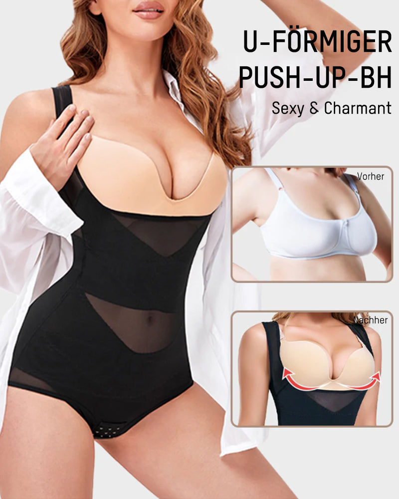 Body Shaper mit offenem Brustbereich und Kreuz-Kompression