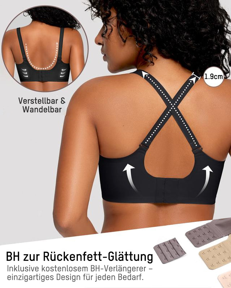 Weicher Bügelloser Vollschalen-BH mit Wellenkante & Gelee-Streifen