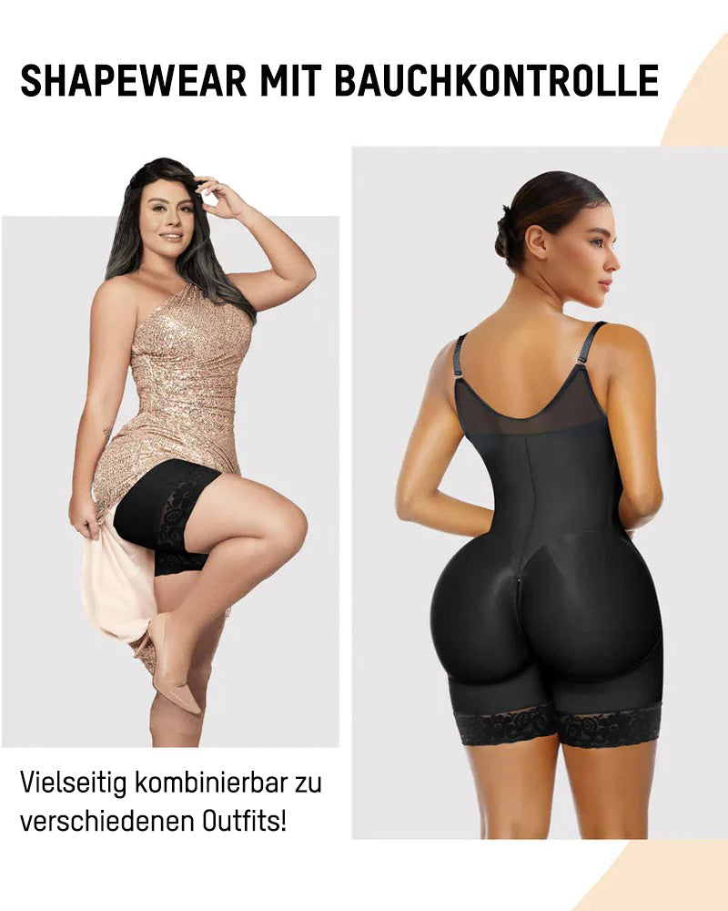 Shaping-Body mit Po-Lift und Schritt-Reißverschluss – Kolumbianischer Stil