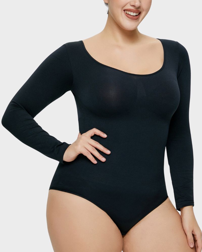 1+1 gratis Shaping-Body mit langen Ärmeln