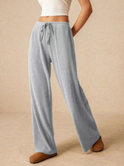 Bequeme Jogginghose mit hoher Taille und weitem Bein, vielseitige Sporthose für entspannte Passform