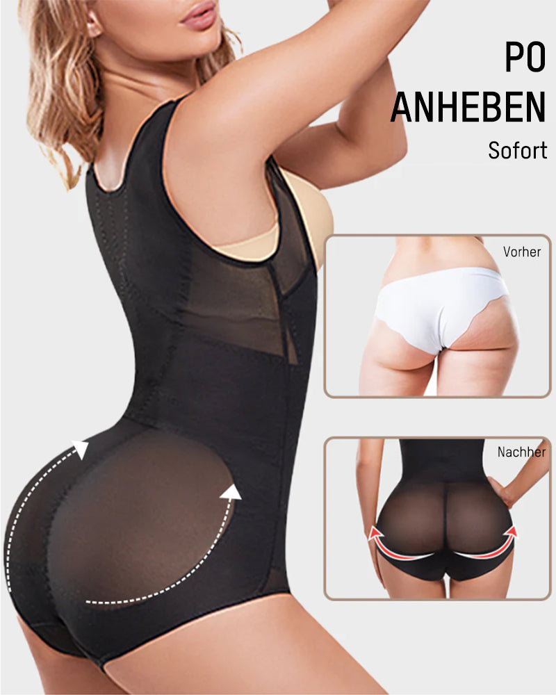 Body Shaper mit offenem Brustbereich und Kreuz-Kompression