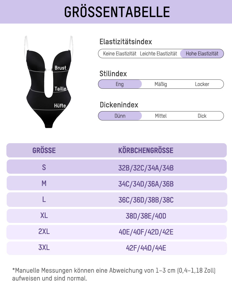 Trägerloser Stringbody mit U-Ausschnitt