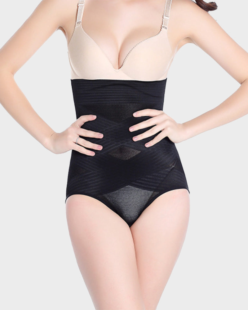 High-Waist Shaping-Body für Damen mit schlankem Kreuz-Design und Po-Lifting
