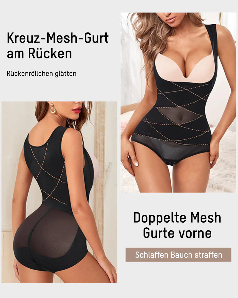 Body Shaper mit offenem Brustbereich und Kreuz-Kompression