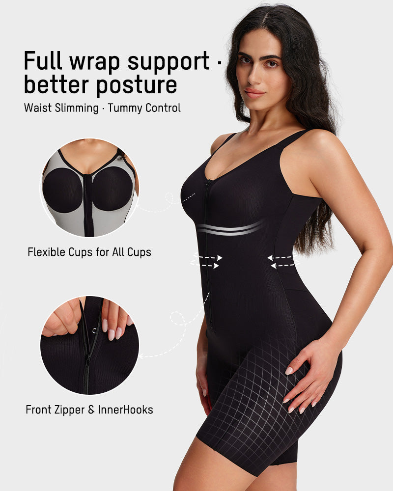 Easyslide™ Zipper Lightweight Sculpting Bodysuit（直播链接）