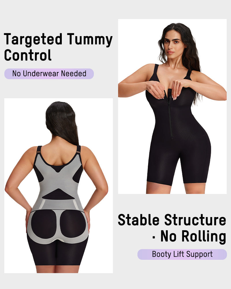 Easyslide™ Zipper Lightweight Sculpting Bodysuit（直播链接）