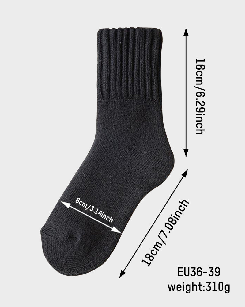 Kuschelige Rippstrick-Socken mit Fleecefutter