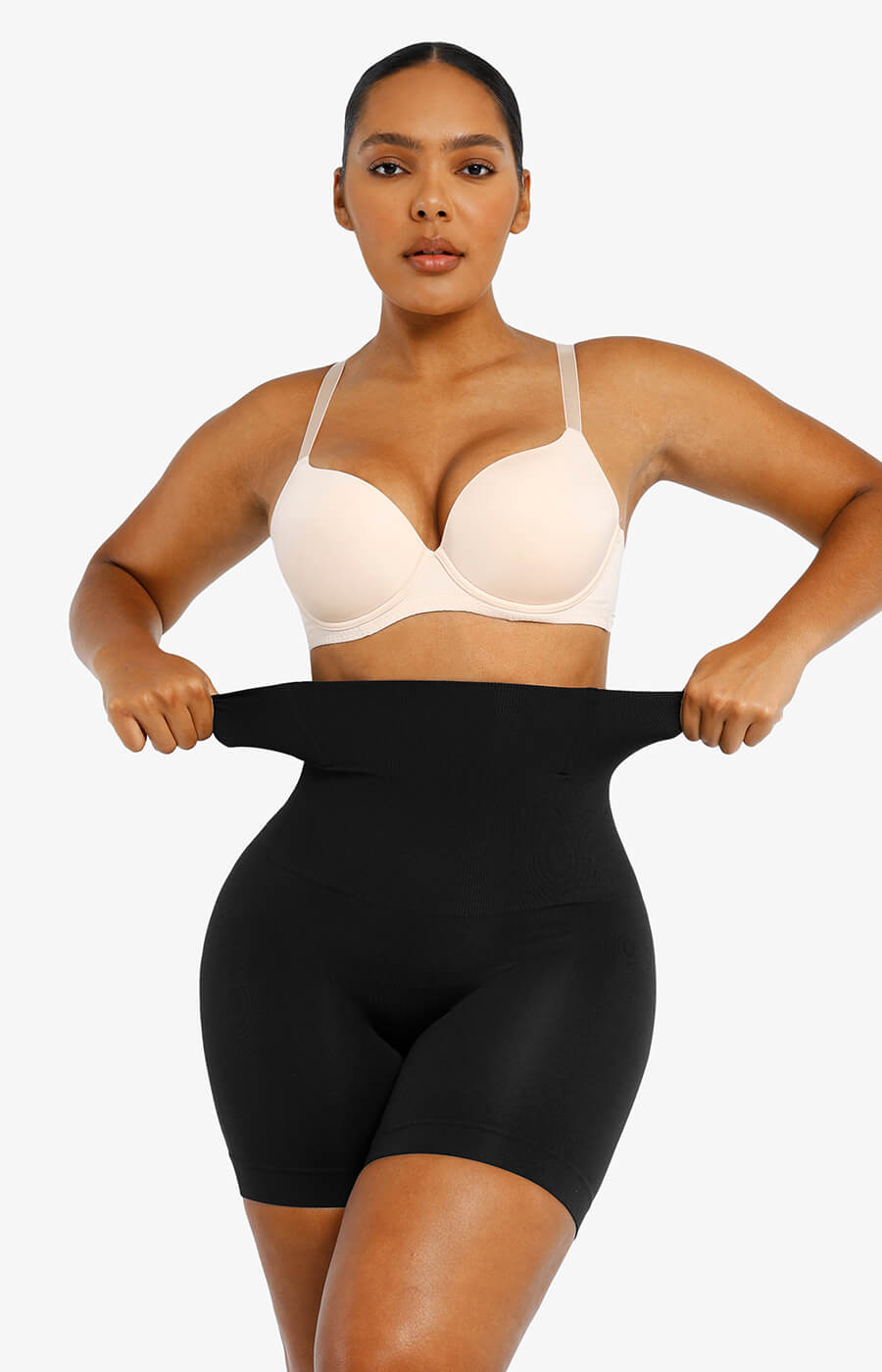 Bequeme High-Waist Shaping-Shorts mit Stützstäbchen
