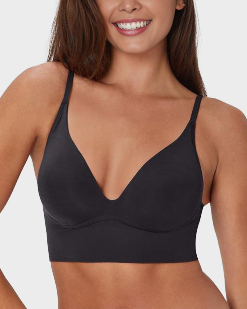 Tiefer V-Drahtlos-Bralette für perfekten Halt und Komfort