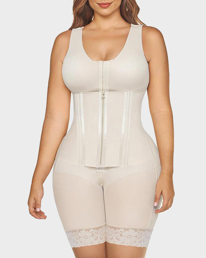 Kolumbianische Ganzkörper-Shapewear mit doppelter Bauchkontrolle
