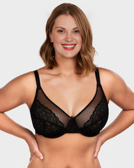 Spitzen-Mininmizer-BH mit voller Abdeckung – Petal