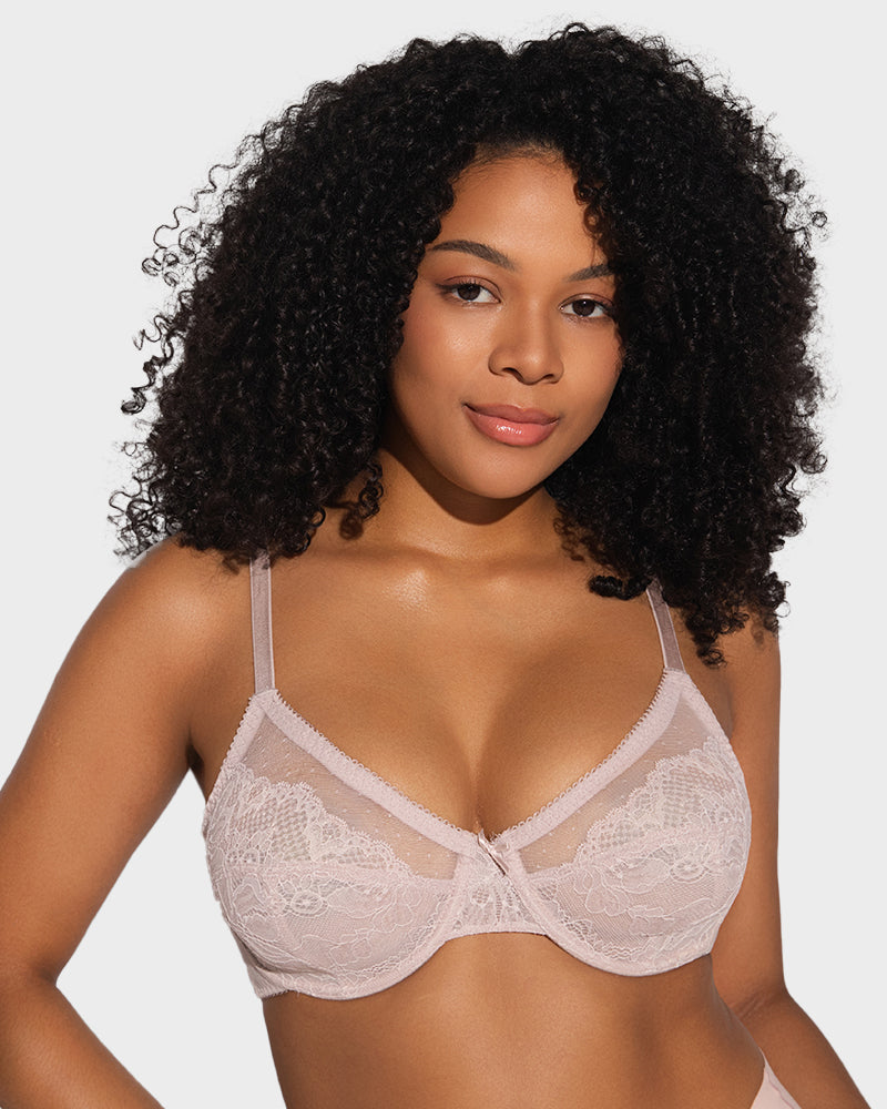 Spitzen-Mininmizer-BH mit voller Abdeckung – Petal