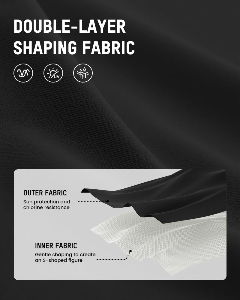 Halter V-Neck Tummy Control Swim Romper