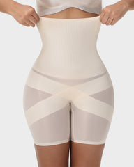 High-Waist Shaping-Shorts mit Kreuz-Kompression