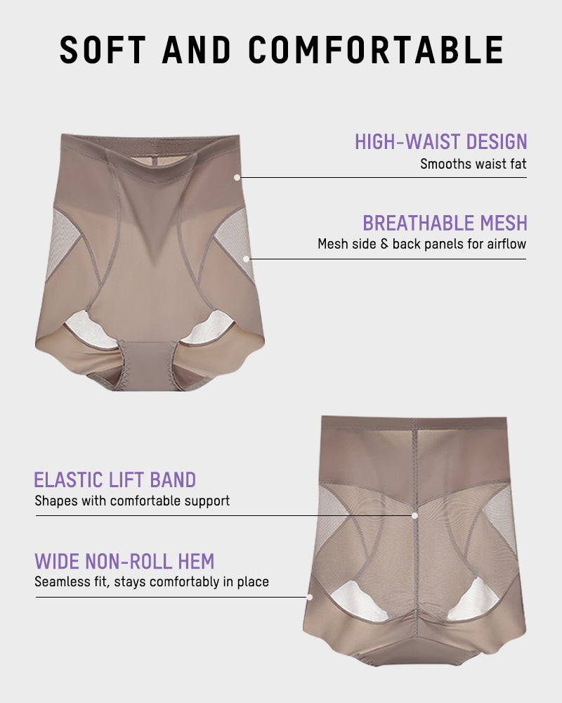 High-Waist Formslips aus Mesh – Unsichtbar & Figurformend (3er-Pack)